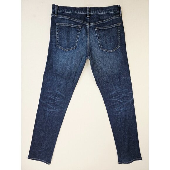Uniqlo Size 32X32 Mens Slim Straight Kaihara Denim Blue 5 Pocket Jeans - Picture 1 of 11